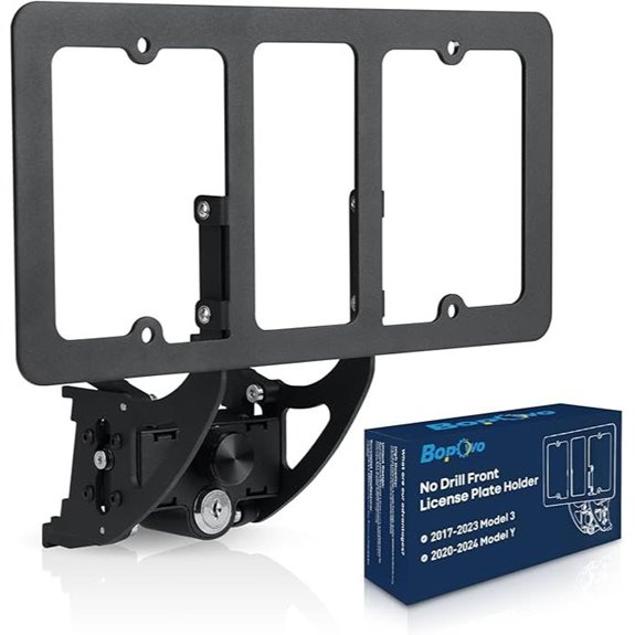 No Drill Tesla Model 3 & Y License Plate Holder