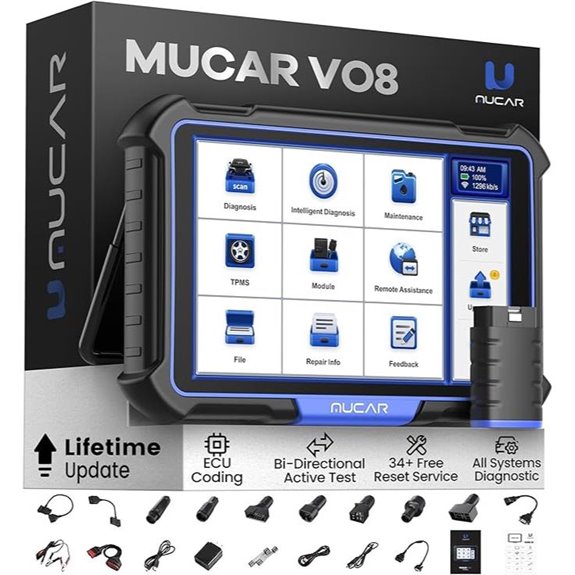 MUCAR VO8 OBD2 Scanner with Full System Diagnostics