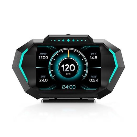 OBD2 Heads Up Display with Speedometer and Alerts