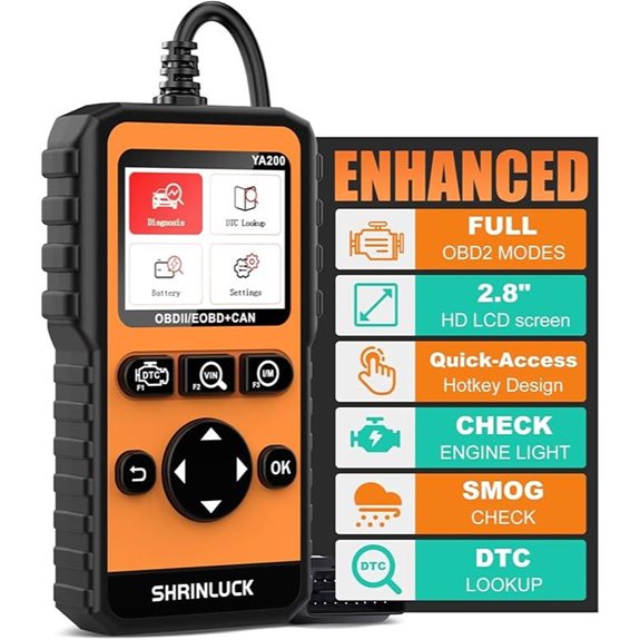Y2 2.8 OBD2 Scanner Diagnostic Tool