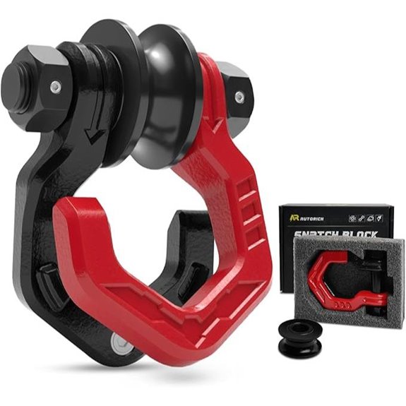 Snatch Block with Shackle for Off-Road Recovery
