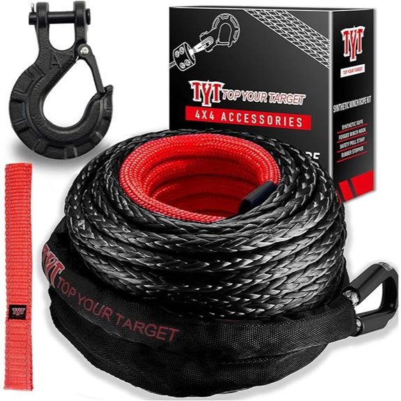 TYT Synthetic Winch Rope Kit for Off-Road Vehicles