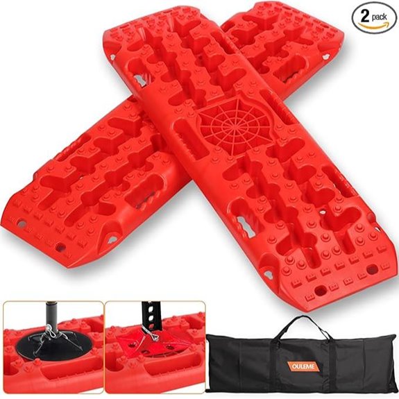 OULEME Off-Road Traction Boards with Jack Lift Base
