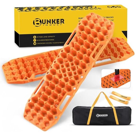 BUNKER INDUST Off-Road Traction Boards with Jack Base