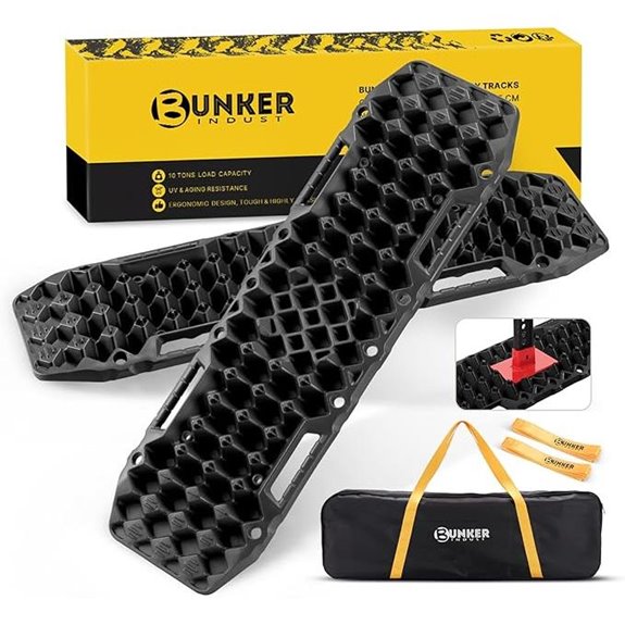 BUNKER INDUST Off-Road Traction Boards with Jack Base