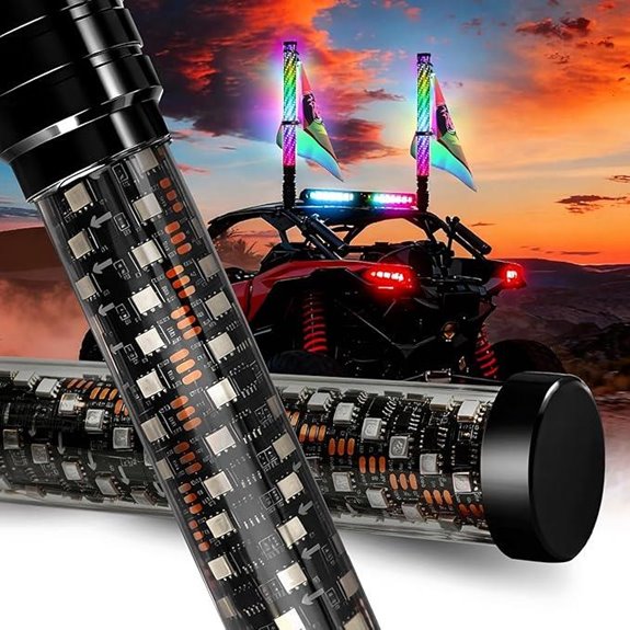AUDEXEN RGB Whip Lights for Off-Road Vehicles
