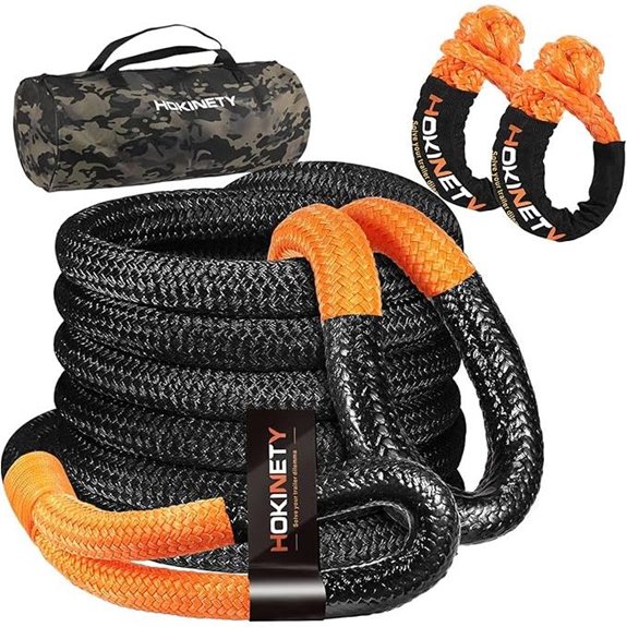 Kinetic Recovery Tow Rope Kit for Offroad Vehicles