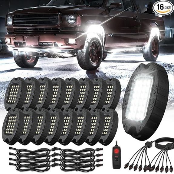 16 Pods White LED Offroad Truck Underglow Kit