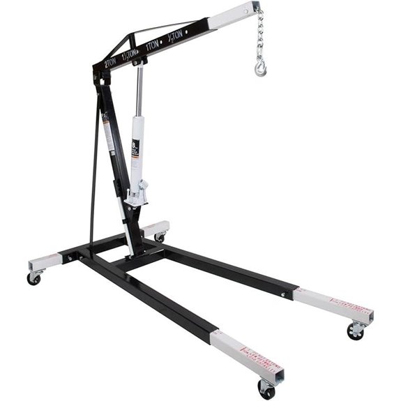 Omega 44020 Black Engine Crane - 2 Ton Capacity