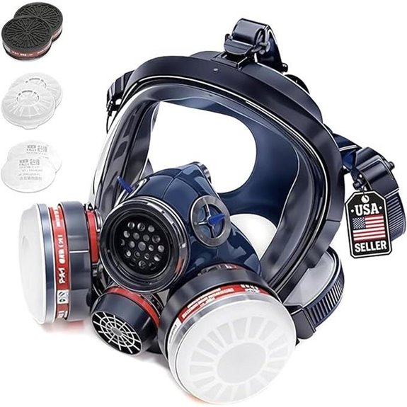 Full Face Organic Vapor Respirator with Filters