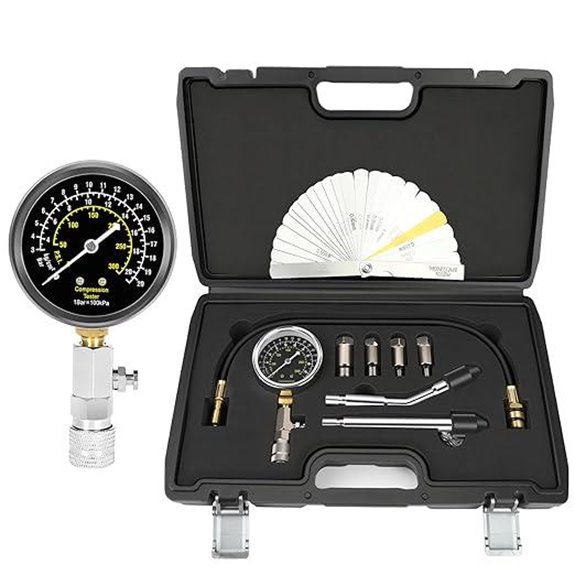 BETOOLL 9pcs Petrol Engine Compression Tester Kit