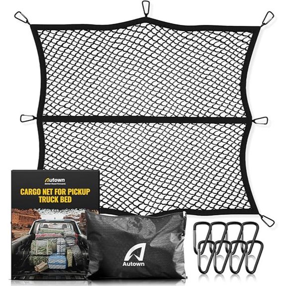 Cargo Net for Pickup Truck Bed (4'x4'-7'x7')