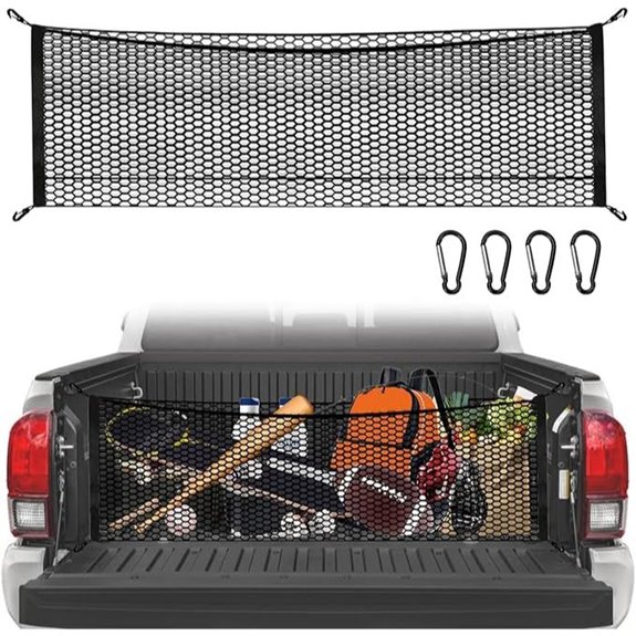 Cargo Net for Pickup Truck Bed with Carabiners
