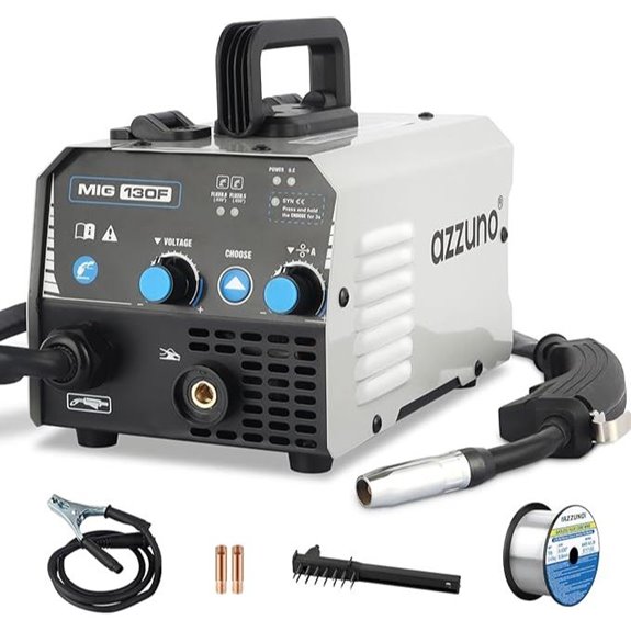 AZZUNO MIG Flux Core Welder 110V 130A Portable
