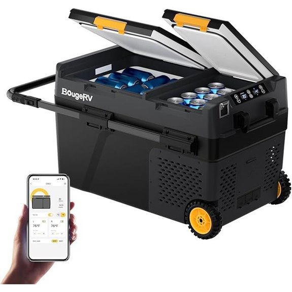 BougeRV 12V Portable Car Fridge with APP Control