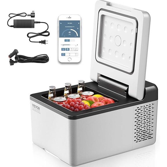 VEVOR 10 Quart 12 Volt Portable Mini Freezer Car Compressor Fridge Cooler