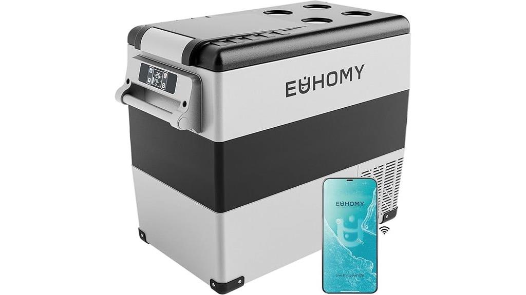 portable 12v refrigerator with app