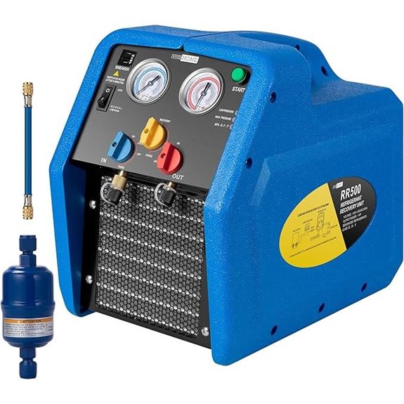 VIVOHOME 1 HP Portable Refrigerant Recovery Machine