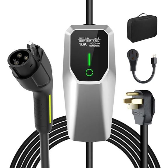 Portable 240V EV Charger with 26ft Cable