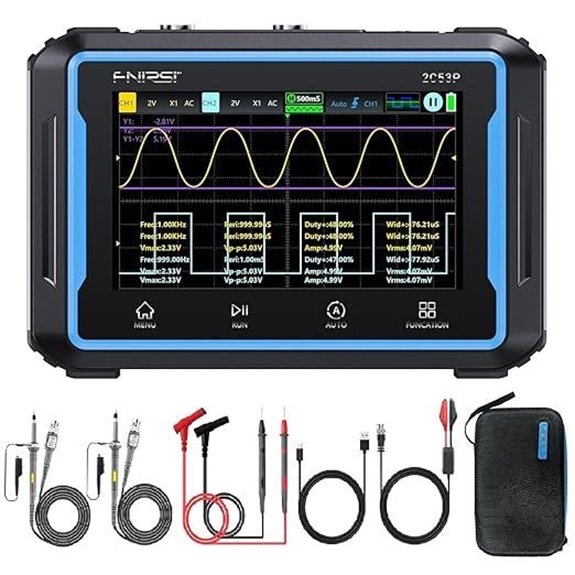 FNRSI 2C53P Plus Portable 3-in-1 Oscilloscope & Multimeter
