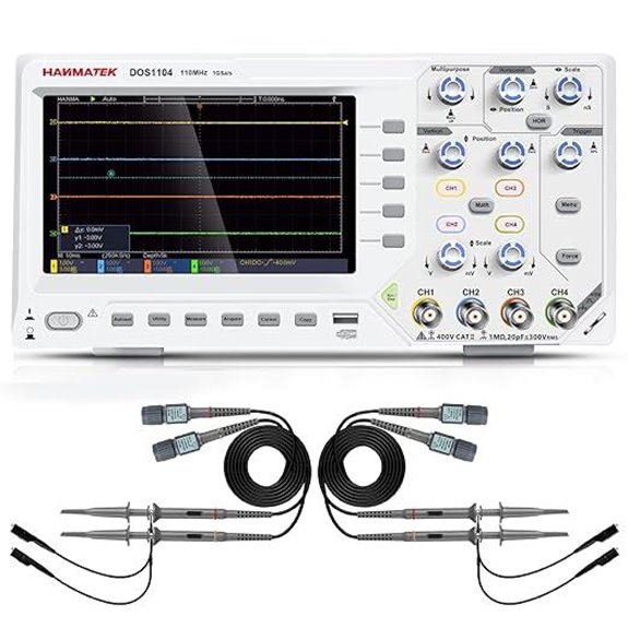 HANMATEK DOS1104 4-Channel Portable Oscilloscope
