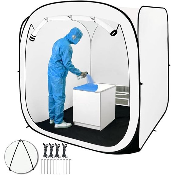 CooTentler Portable 6x6x6ft Paint Spray Tent