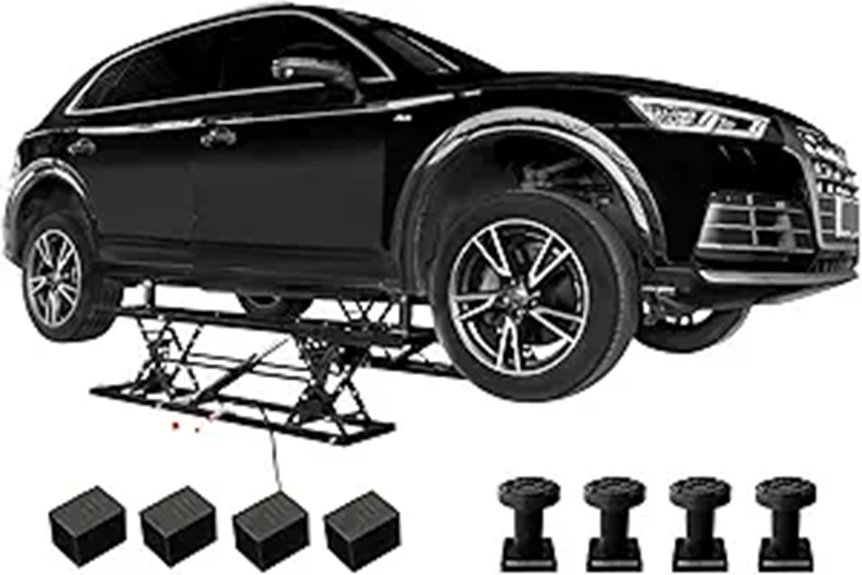Albott 7000 LBS Portable Car Lift with Wheels