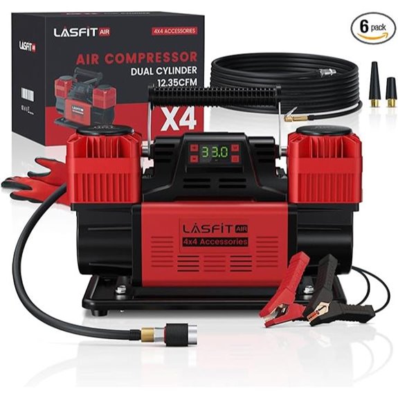 LASFIT X4 Off-Road Portable Air Compressor with Digital Gauge