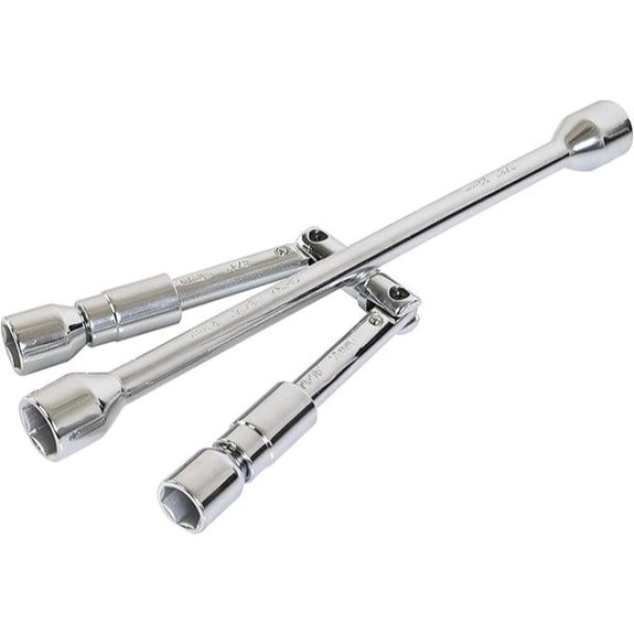 Folding 4-Way Lug Wrench for Cars and Trucks