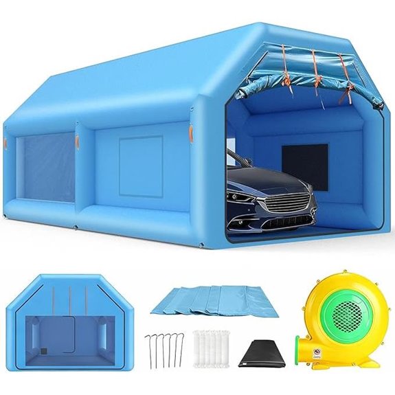 Inflatable Paint Booth with Air Filter and Blower