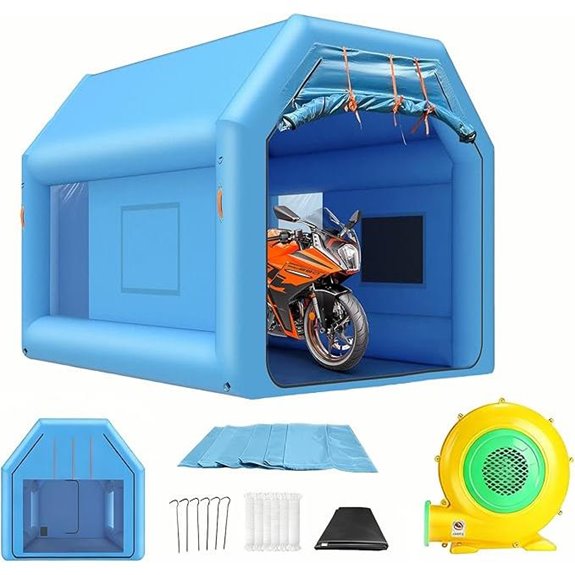 Inflatable Portable Spray Paint Booth with Air Filter