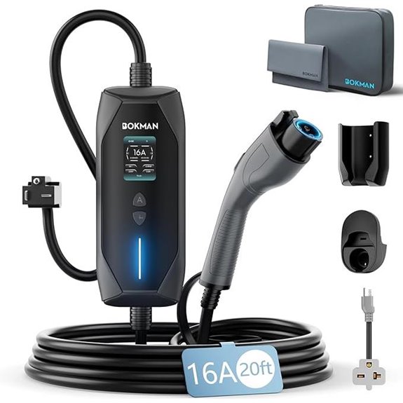 Bokman Portable Level 1 & 2 EV Charger (J1772)