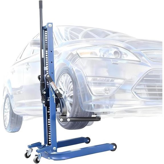 Portable Car Lift Single Post Supports 8800 LBS