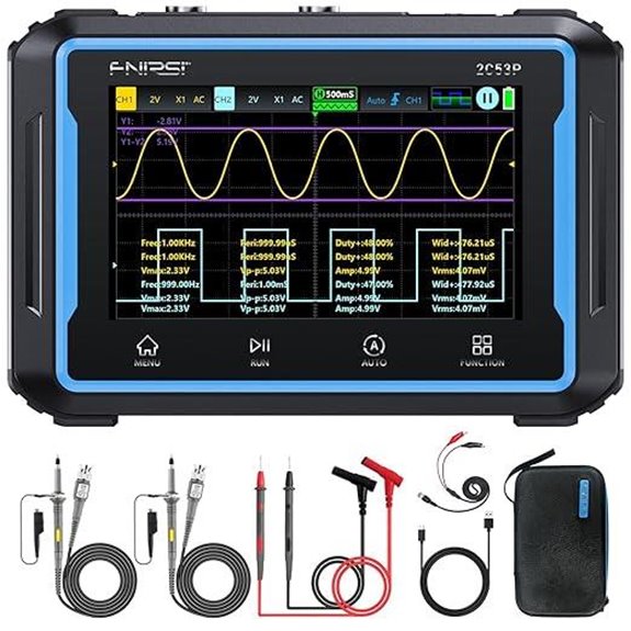 FNIRSI 2C53P 3-in-1 Handheld Oscilloscope & Multimeter