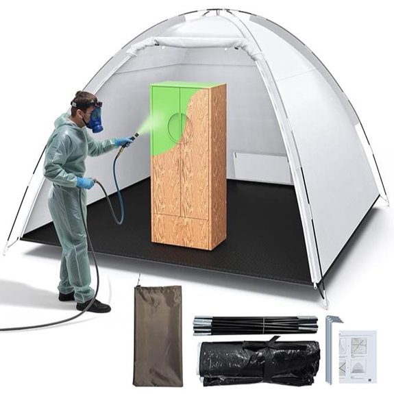 Portable Paint Booth Tent with Floor and Mesh