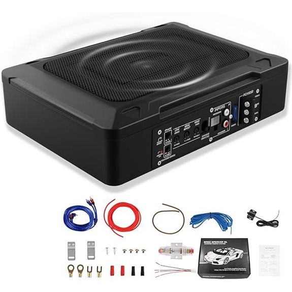 1000W Under-Seat Car Subwoofer with Built-in Amp