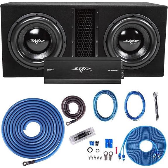 Skar Dual 12 5,000W Subwoofer Bass Package