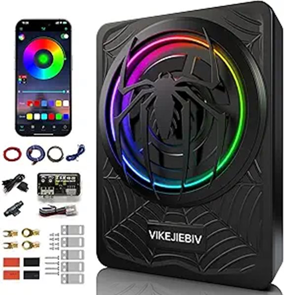 1200W RGB Car Subwoofer and Amp Package