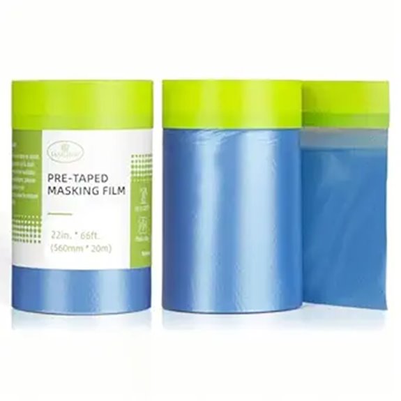 Pre-Taped Masking Film for Painting (2 Rolls)