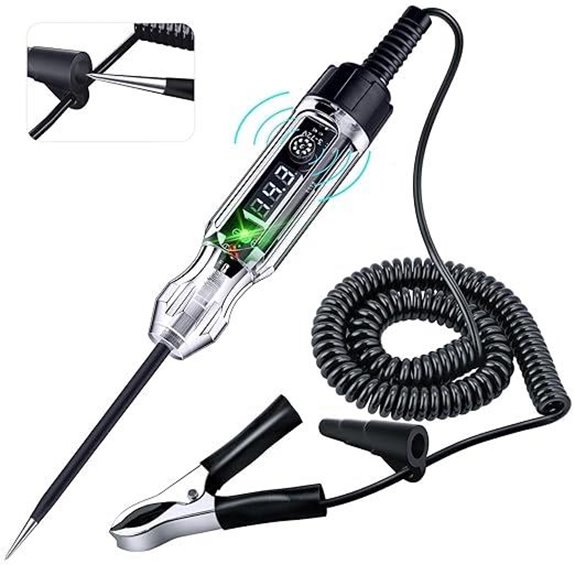 Premium Automotive Buzzer Test Light with Voltmeter