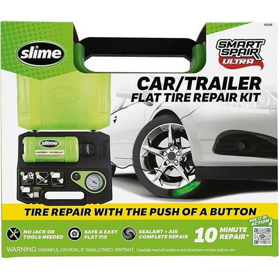 Slime Flat Tire Repair Kit (All-in-One 10 Min Fix)