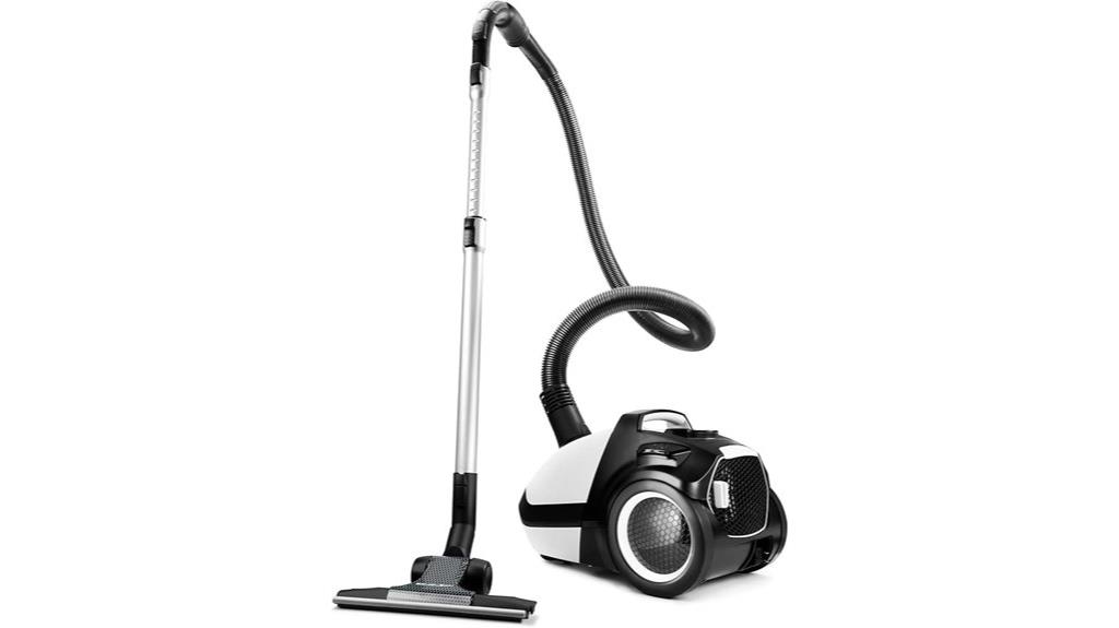 quiet lightweight canister vacuum