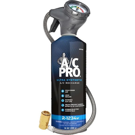 InterDynamics R-1234YF AC Recharge Kit with Gauge