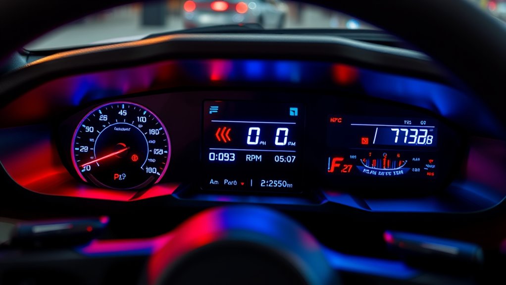race car dash display considerations