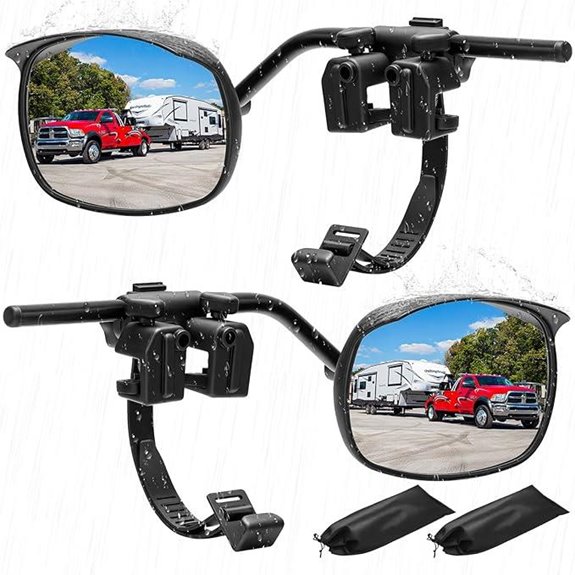 Universal Towing Mirror Extensions Rainproof 2 Pack