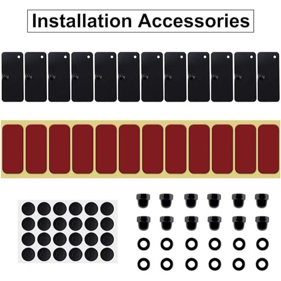 Rear Window Louvers Hardware Kit for Ford Camaro Dodge