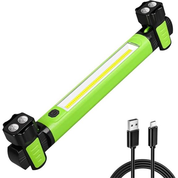 Rechargeable LED Work Light with Magnetic Hooks