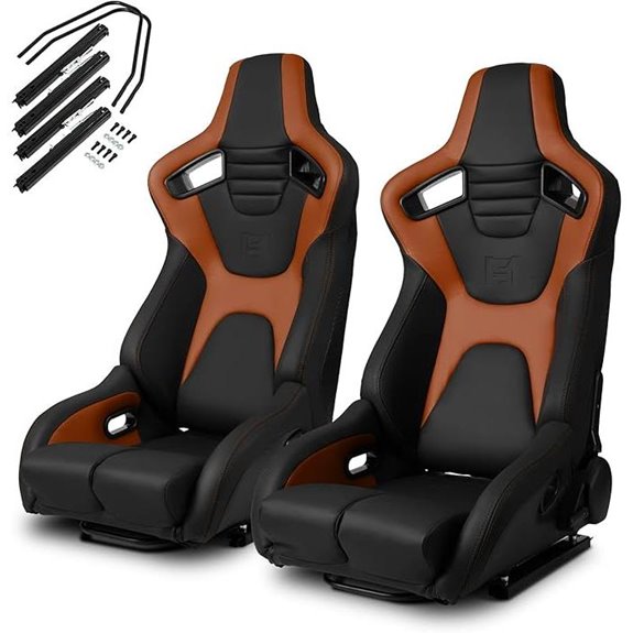 ModifyStreet Venom Series Reclinable Racing Seat Pair