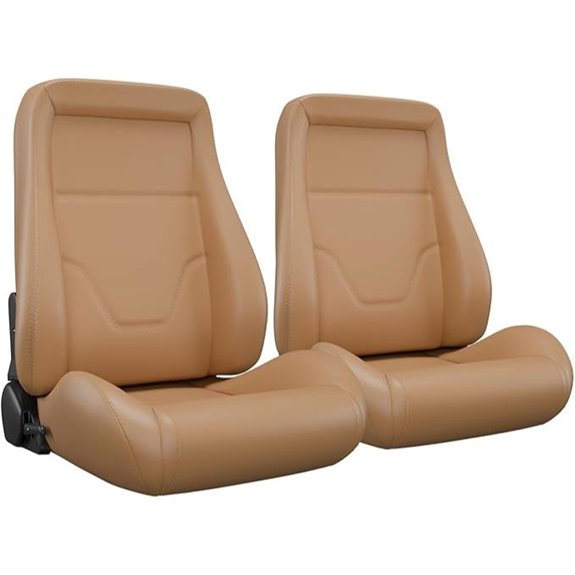 Universal Reclinable Racing Car Seat Set (2 pcs)