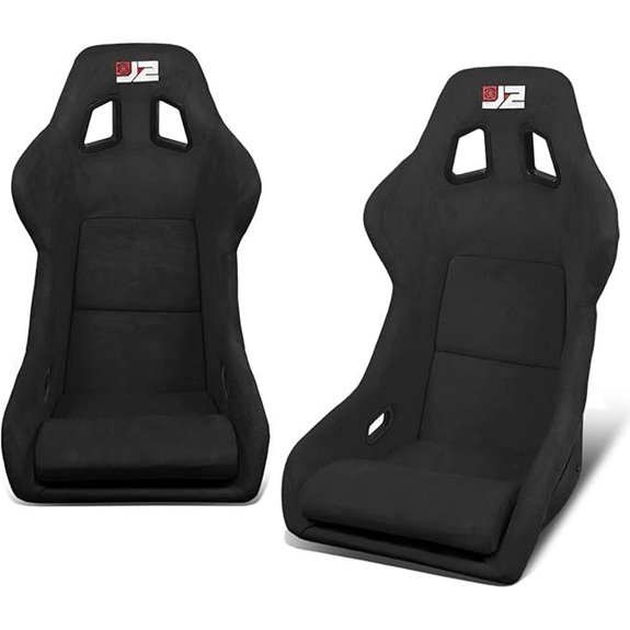 J2 Engineering Reclinable Racing Bucket Seat Set
